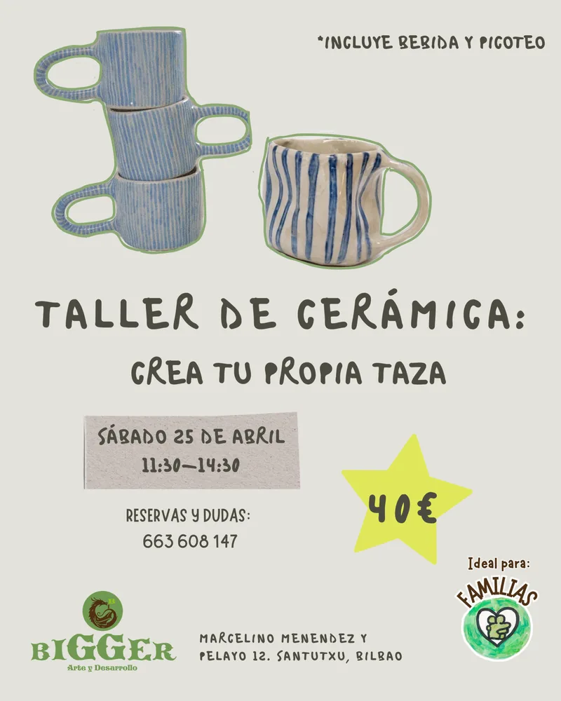 Crea tu taza de cerámica