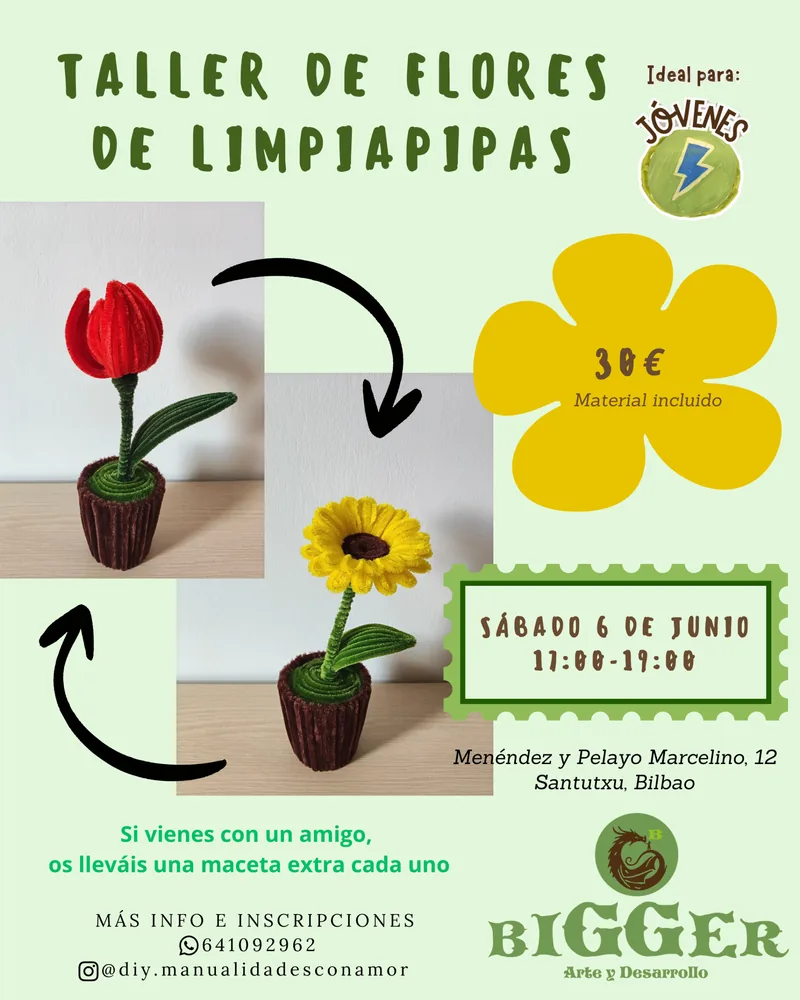 Flores de limpiapipas