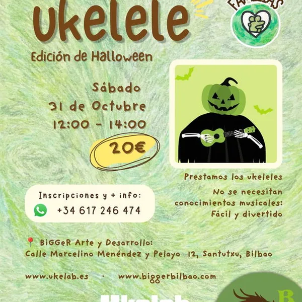 ¡Este Halloween suena diferente en BiGGeR! 🎃 El sábado 31 de octubre nos juntamos con Ukelab para disfrutar de una mañana de ukelele en fam…