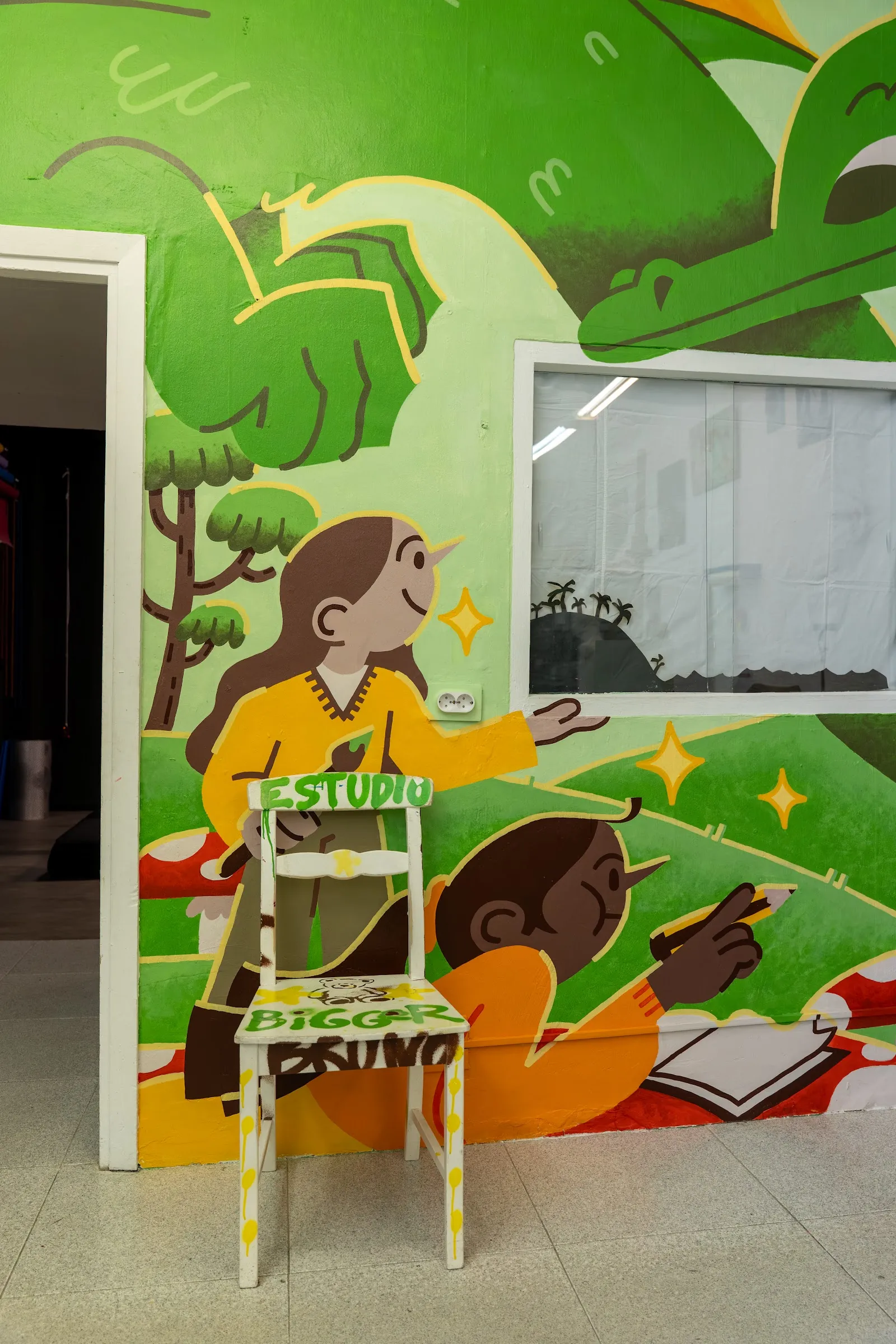 Zona de trabajo compartida del taller BiGGeR